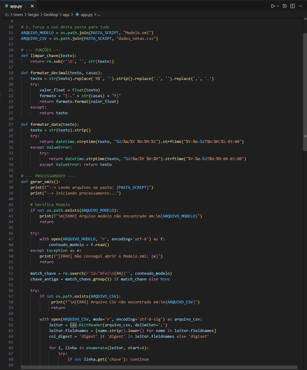 Tela 3 do projeto Automações internas